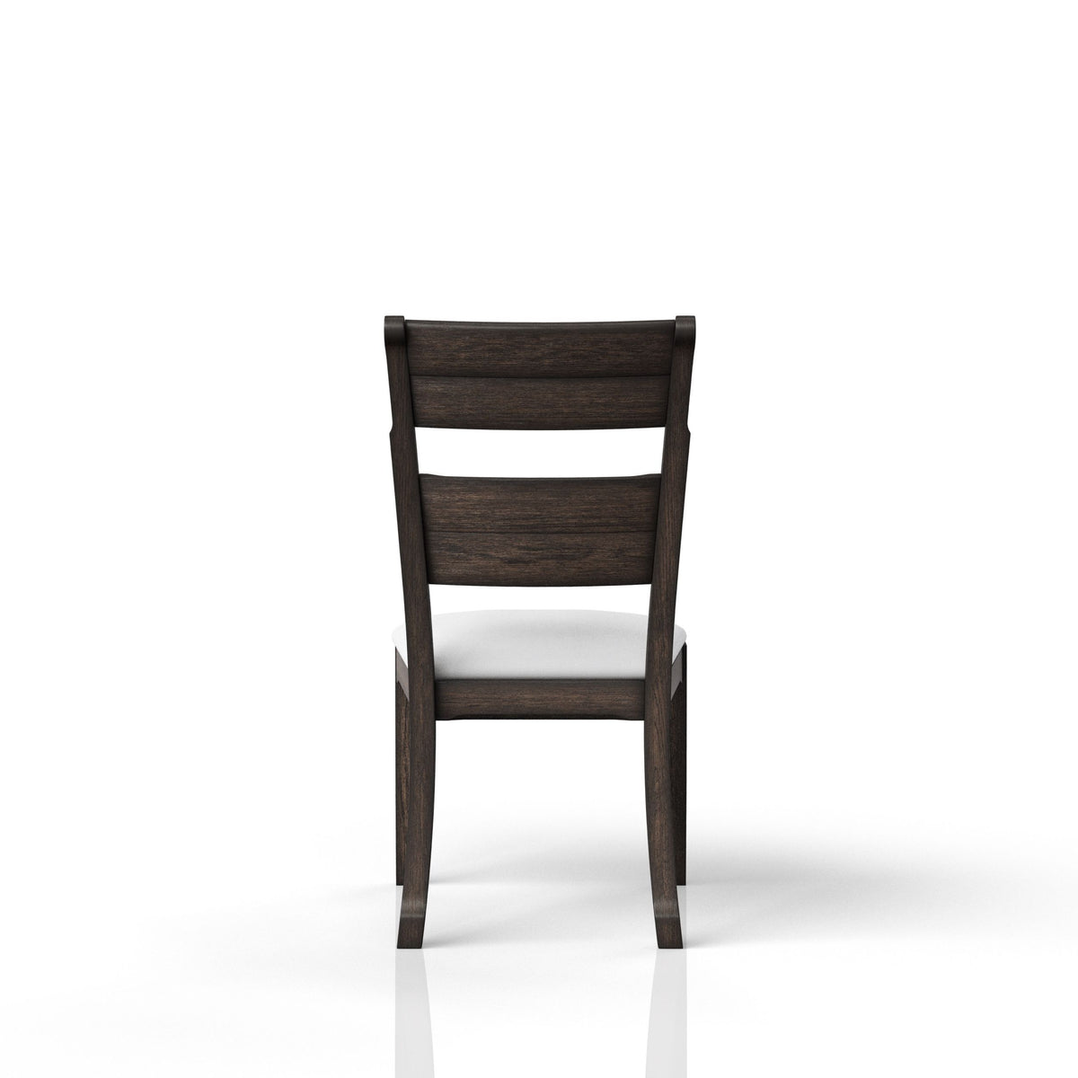 Chocolate Upholstered Seat Side Chair Chocolate Solid Wood Mdf