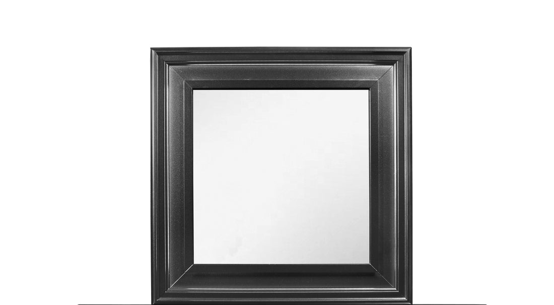 Shaker Crocodile Metallic Grey Mirror Metallic Grey Solid Wood Mdf