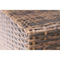 Shick Fully Assembled Corner Wedge Patio Chair With Cushions Espresso Wicker