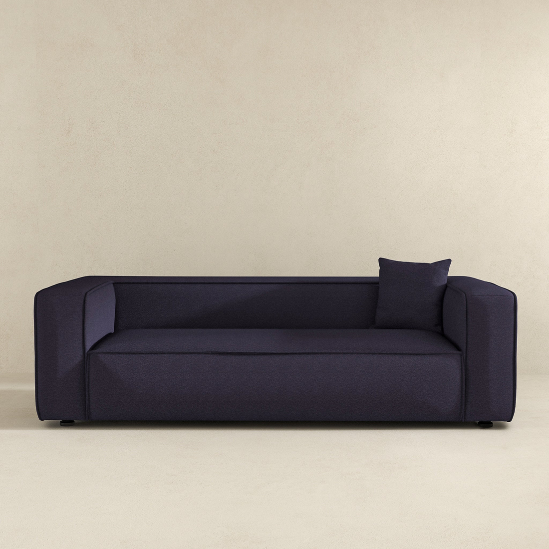 Marshall Modern Grey Boucle Sofa Dark Gray Wood Primary Living Space Mid Century Modern Foam Boucle,Solid Wood 3 Seat