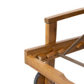 Jason Chaise Lounge Orange Wood Fabric