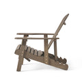 Malibu Reclining Adirondack Chair Grey Acacia Wood