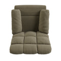 The Granada Recliner In Sage Gray Gray,Sage Manual Handle Wood Handle Microsuede,Polyester
