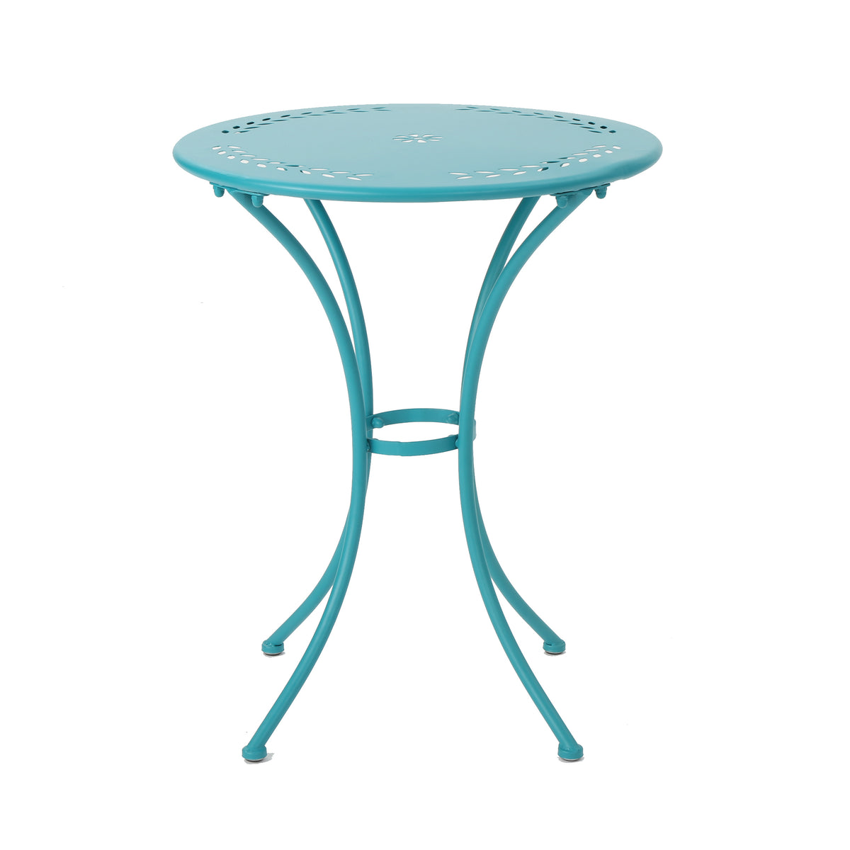 Lourdes 3 Pc Kd Metal Set Teal Iron