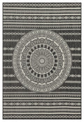 Sunshine Gc Har2017 Anthracite 5 Ft. 3 In. X 7 Ft. 3 In. Indoor Outdoor Area Rug Anthracite Polyester Polypropylene