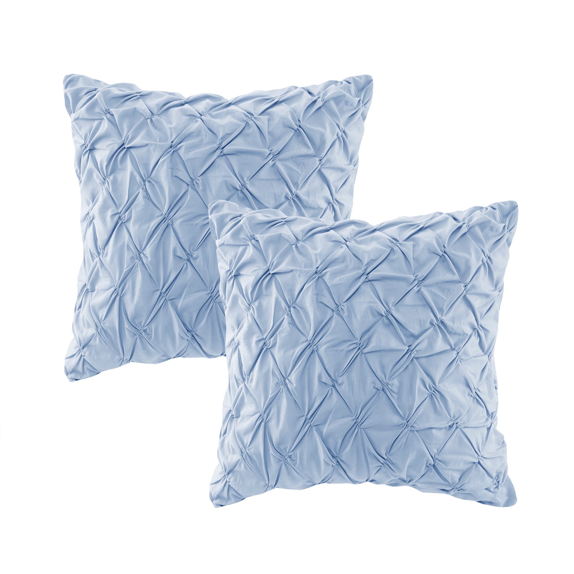 8 Piece Cotton Printed Comforter Set Blue King King Blue Polyester