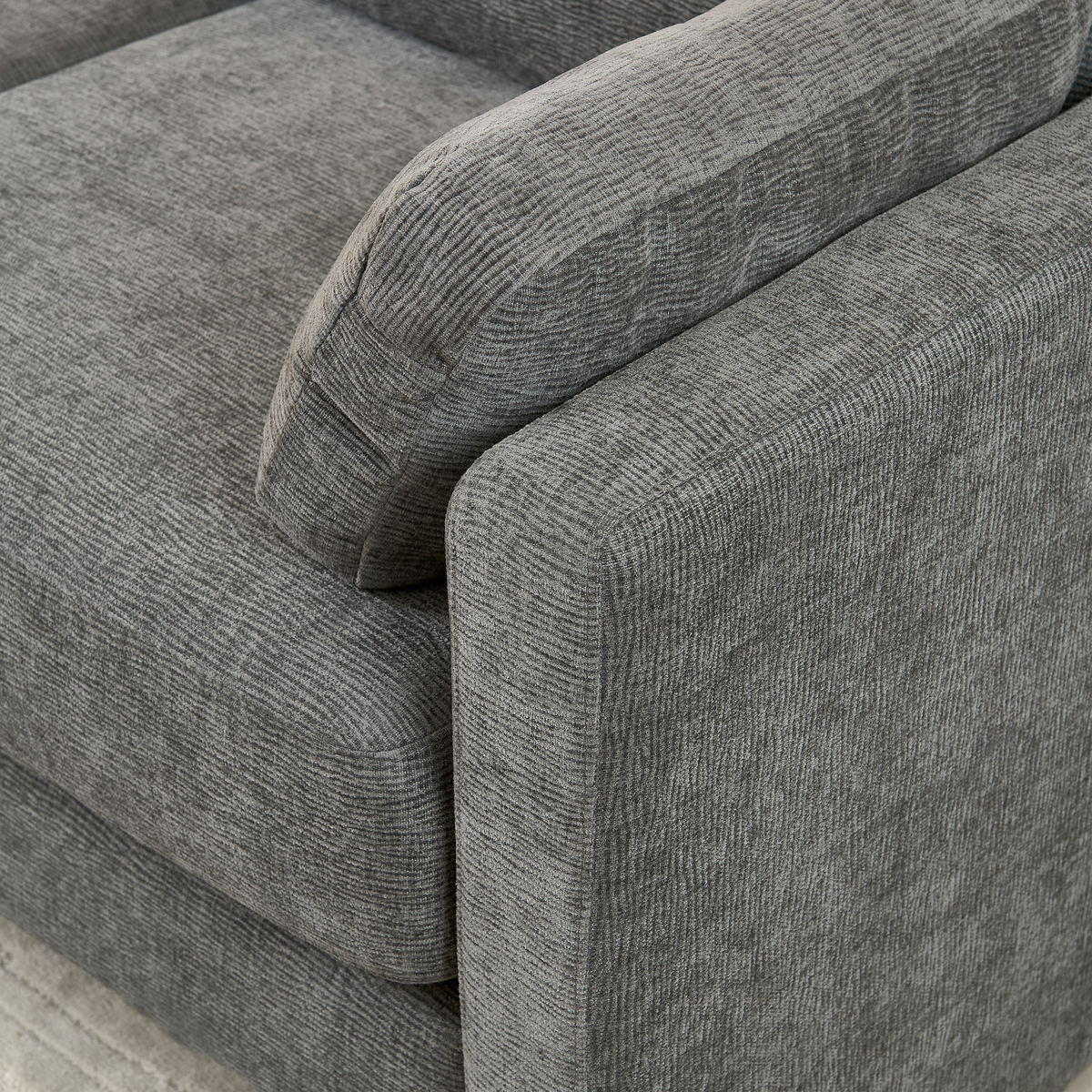 58.66" Small Modern Loveseat Sofa, Mid Century Chenille Fabric 2 Seat Couch Beautiful Seat With Back Cushions, Accent Sofa Couch For Living Room, Bedroom And Small Space Gray Wood Foam Chenille 2 Seat