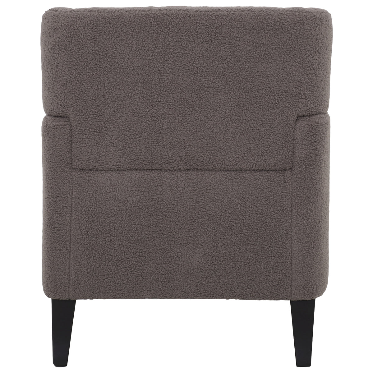 Upholstered Accent Chair Tufted Armchair For Living Room And Bedroom, Russet Brown Brown Birch Foam Teddy
