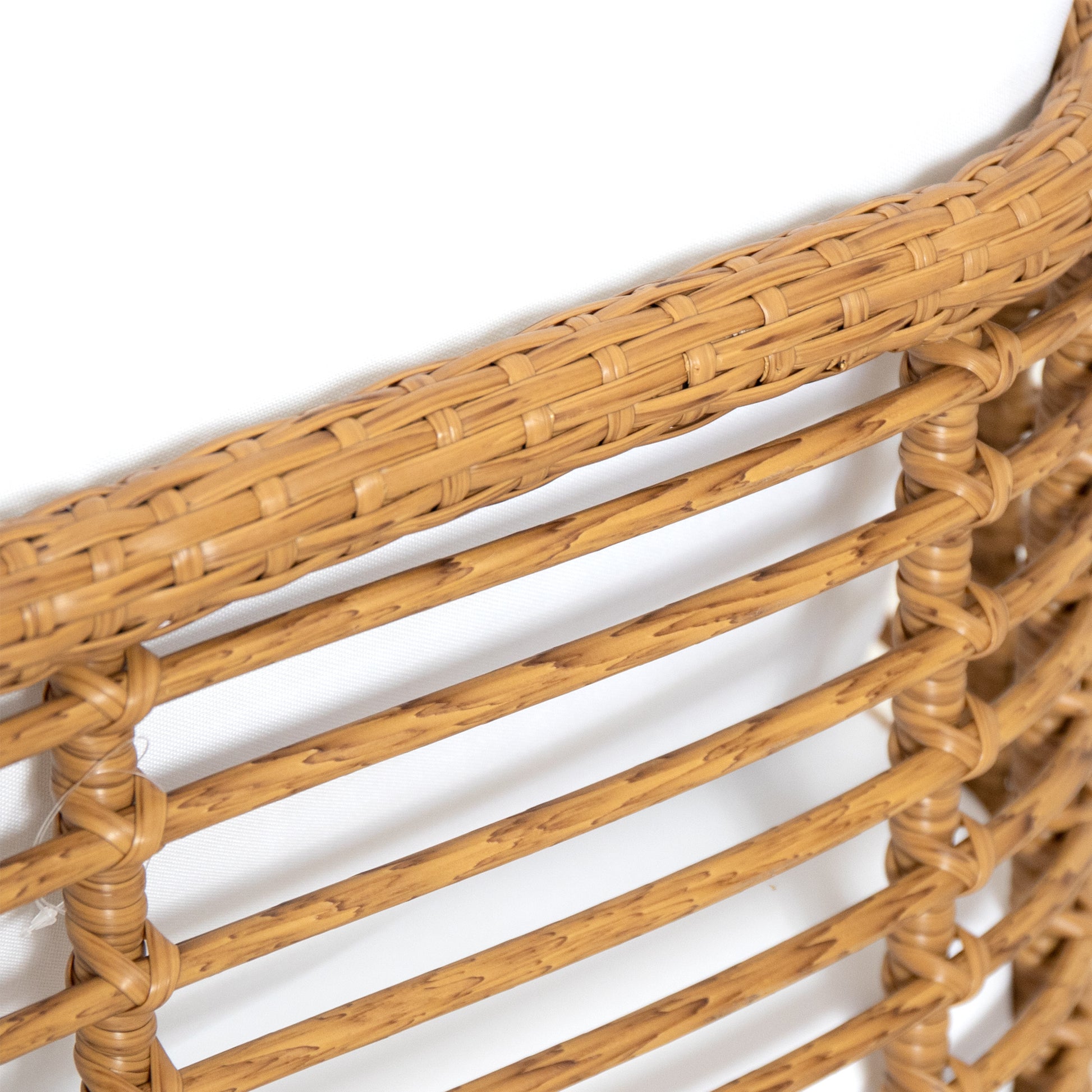 Nic Club Chair Brown Pe Rattan Iron Waterproof Fabric