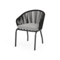 Candlewood Chair Black Woven Rope