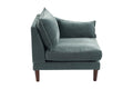 Gorgeous Mineral Color Laf Raf One Arm Chair Morgan Fabric 1Pc Chair Pillow Soft Cushion Wood Legs Living Room Furniture Grayish Primary Living Space Classic,Contemporary,Modern Fabric