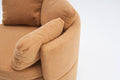 029 Teddy Fabric Swivel And Storage Chair With Back Cushion For Living Room,Khaki Khaki Primary Living Space Modern Foam Teddy