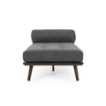 Chaise Lounge Charcoal Fabric