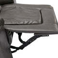 360 Swivel And Rocking Home Theater Recliner Manual Recliner Chair With Wide Armrest For Living Room,Bedroom, Grey Grey Foam Pu