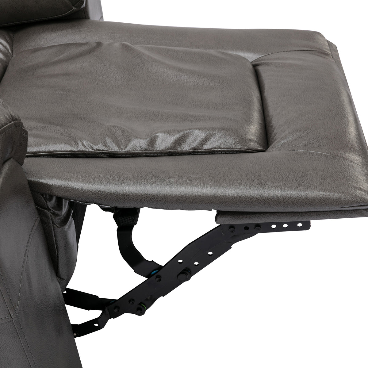 360 Swivel And Rocking Home Theater Recliner Manual Recliner Chair With Wide Armrest For Living Room,Bedroom, Grey Grey Foam Pu
