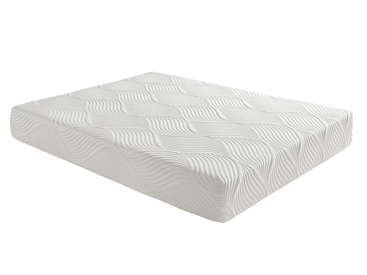 10 Inch Queen Size Bed Mattress Gel Infused Memory Foam Mattress, Firm, White, Mattress In A Box White Bedroom Foam Queen
