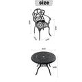 Cushions In Random Colors 5 Piece Set Of Cast Aluminum Patio Furniture With Cushions Yes Dining Set Black Blue Seats 4 Rust Resistant Frame Water Resistant Cushion Garden & Outdoor Complete Patio Sets Aluminium