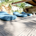 30 Pcs Interlocking Deck Tiles Checker Pattern, 12
