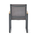 Glasgow Dining Chair Set Of 2 Grey Aluminum