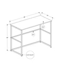 Computer Desk, Home Office, Laptop, Left, Right Set Up, Storage Drawers, 40