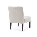 Accent Chair Beige Fabric