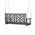 Alejandro Porch Swing Dark Grey Wood Metal
