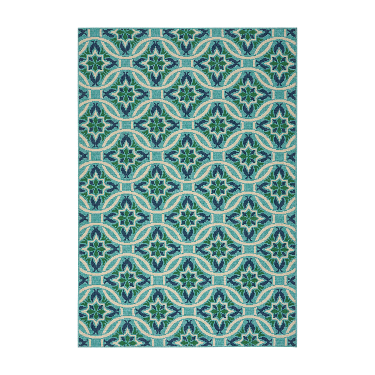 Meridian 5868L 5'3" X 7'6" Blue Polypropylene