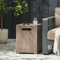 Iron Wood Pattern Tank Holder Wood Iron