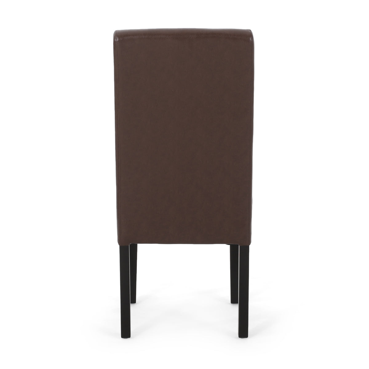 Dining Chair Mp2 Set Of 2 Dark Brown Pu