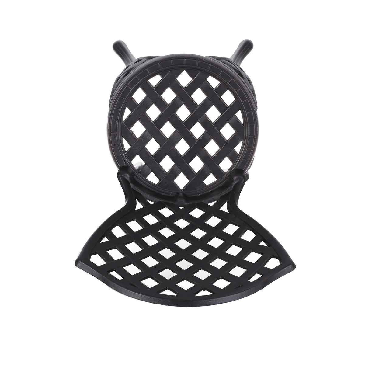 Bono Metal Bistro Set Black Aluminium
