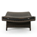 Salem Pe Wicker Chaise Lounge Mocha Rattan