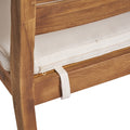 Nestor Dining Chair, Beige Natural Acacia Wood