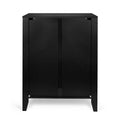 Chest Of Drawer Black Mdf