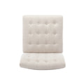 Accent Chair Beige Fabric