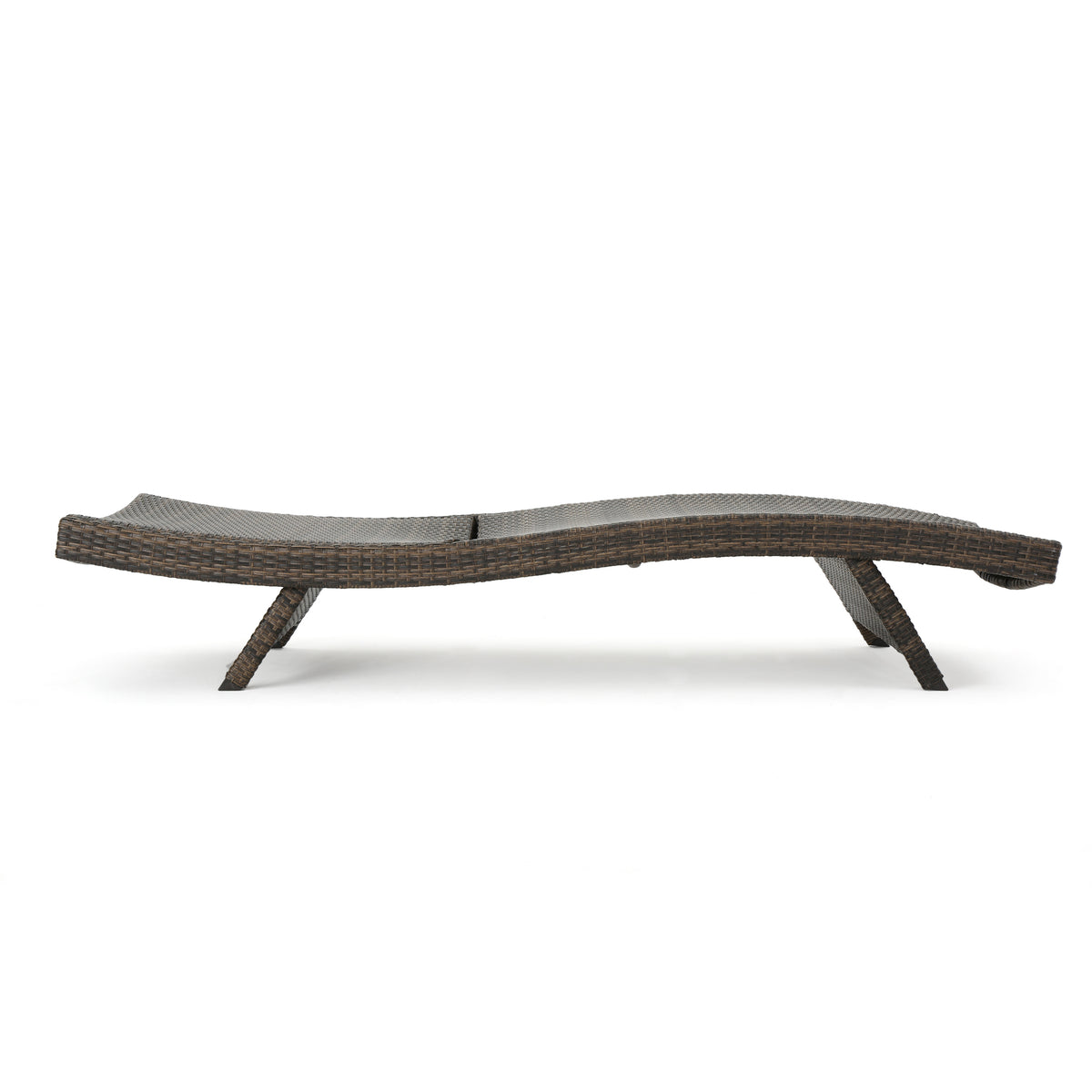 Salem Pe Wicker Chaise Lounge Mocha Rattan