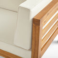 Oana Club Chair Beige Acacia Wood