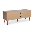 Tv Stand White Walnut 40 49 Inches Wood