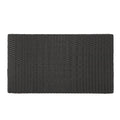 Puerta 4Pc Set Dark Brown Rattan Fabric