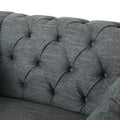 Club Chair Charcoal Fabric