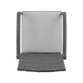 Cordoba Kd Wicker 4 Pc Chat Set Grey Pe Rattan Iron Waterproof Fabric