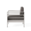 Cape Coral Mp1 Club Chair Yes Khaki,Silver Rust Resistant Frame Garden & Outdoor Modern Aluminium
