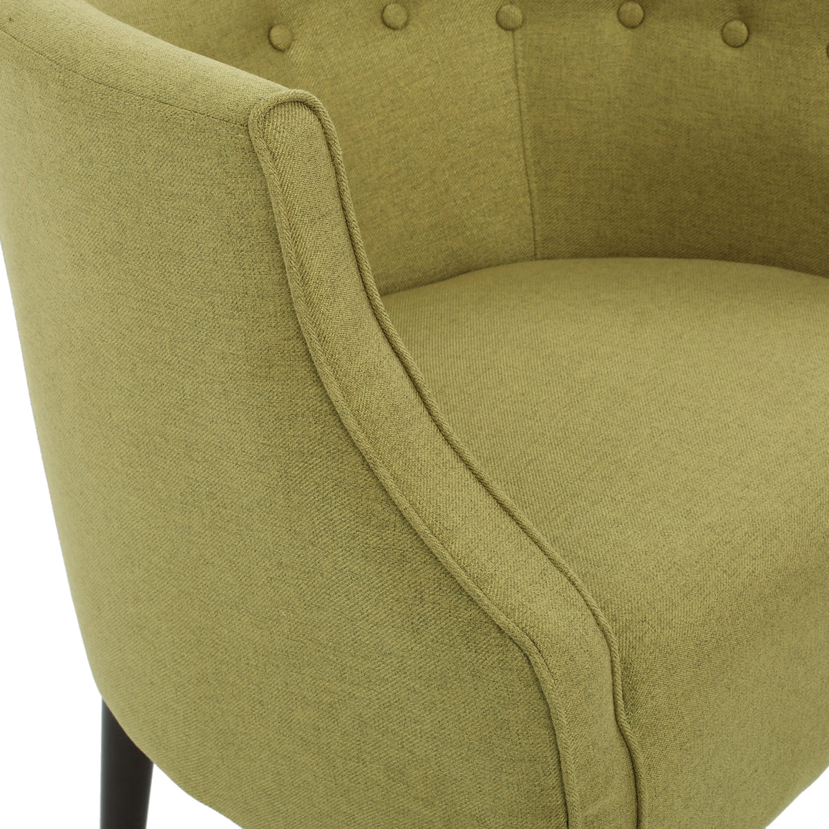Club Chair Green Fabric