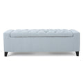 Guernsey Ottoman Blue Fabric