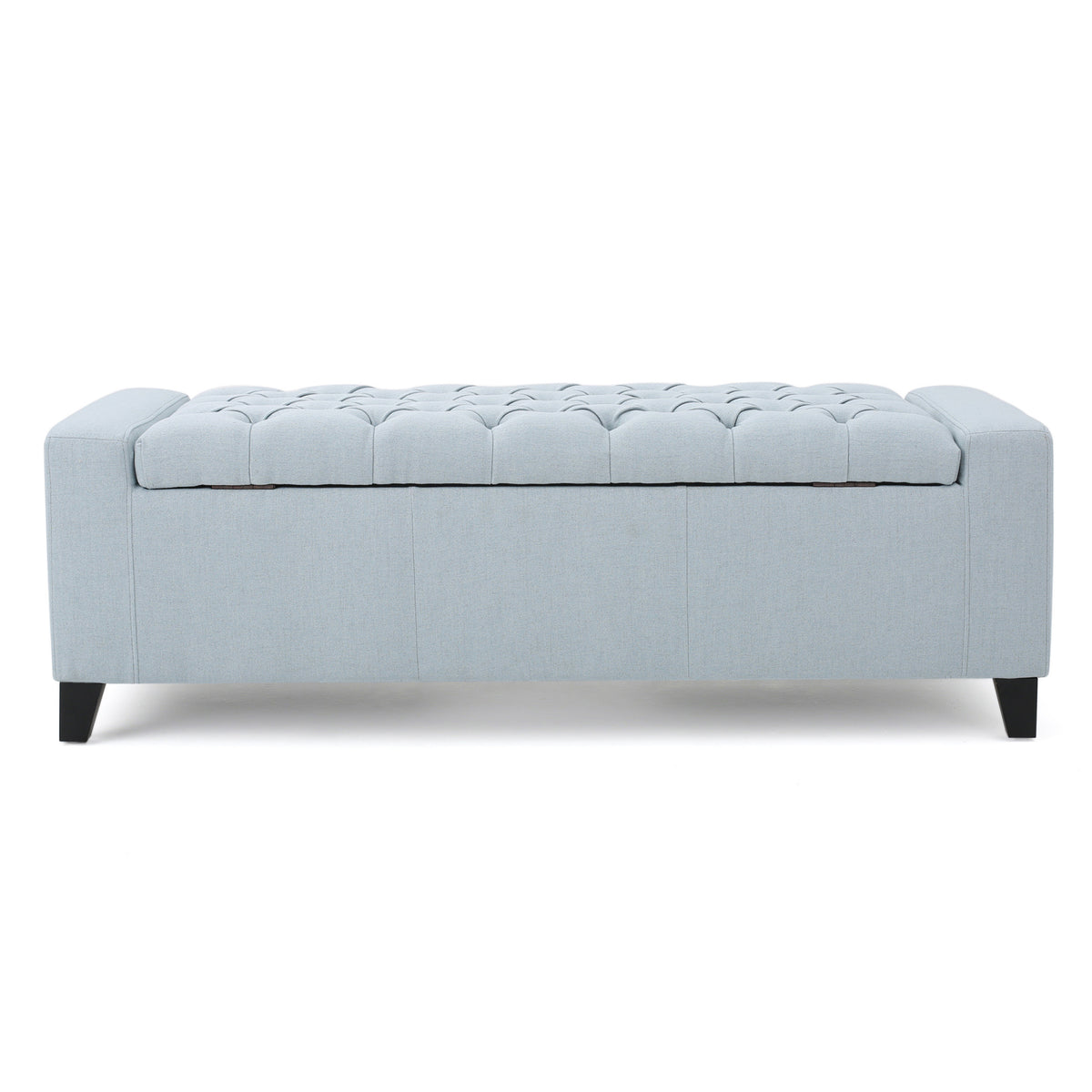 Guernsey Ottoman Blue Fabric