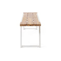 Gaylor Bench Set Of 2 Oak Natural Wood Antique White Acacia Wood