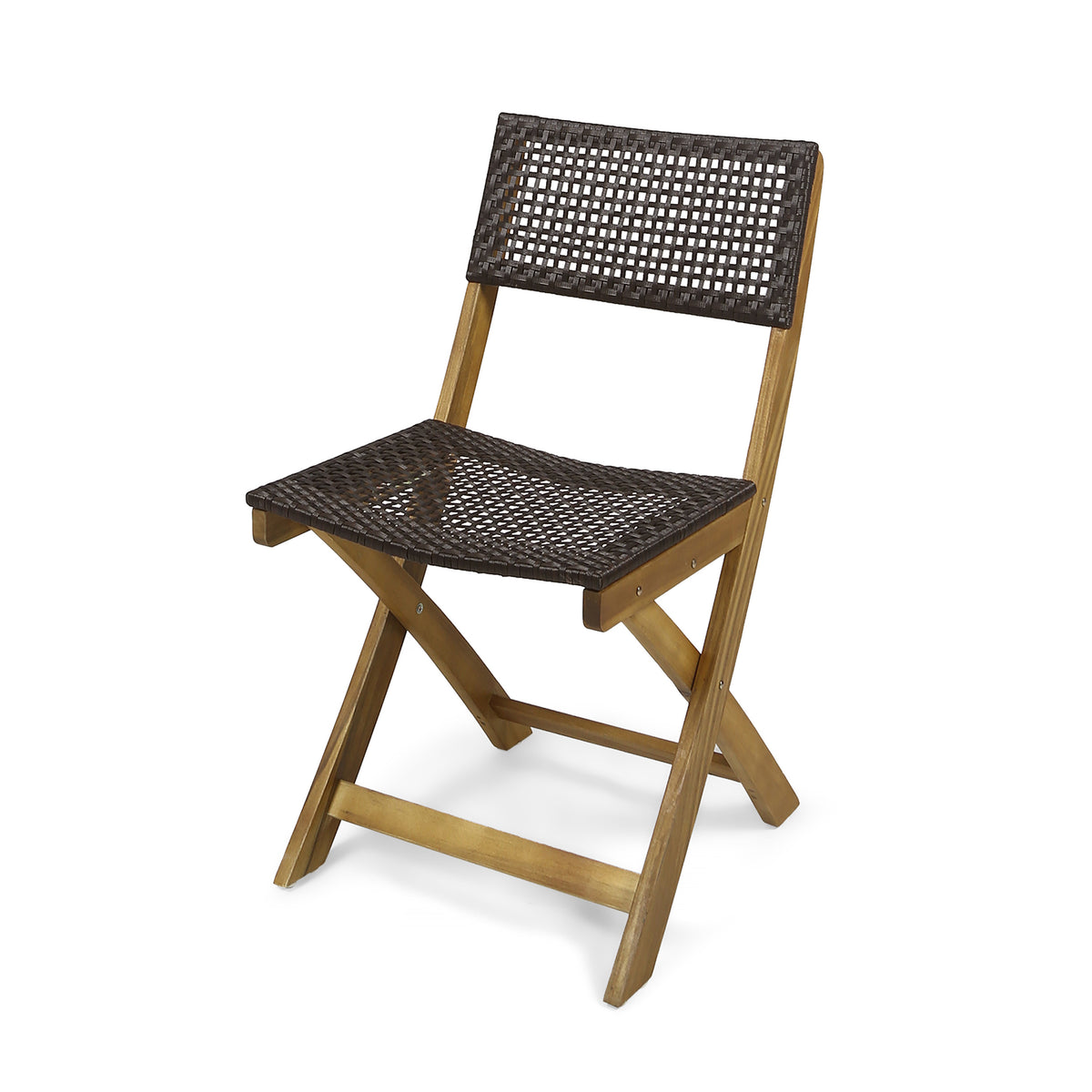 Hillside Bistro Chair,Set Of 2 Brown Wood