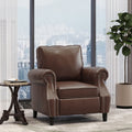Club Chair Dark Brown Pu