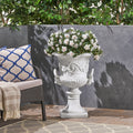 Mgo Garden Urn Planter Antique White Magnesium Oxide