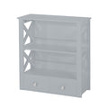 2 Drawer Hang Rack Grey Mdf