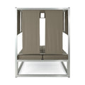 Heminger Daybed A Carton Seat Pannel Feet At The Bottom Of The Tube Vertical Connecting Tube Khaki Fabric